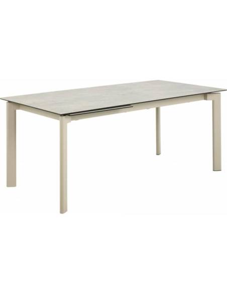 Extendable dining table HURON sand 180(240)x90