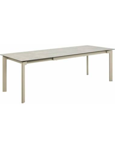 Extendable dining table HURON sand 180(240)x90