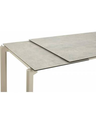 Extendable dining table HURON sand 180(240)x90