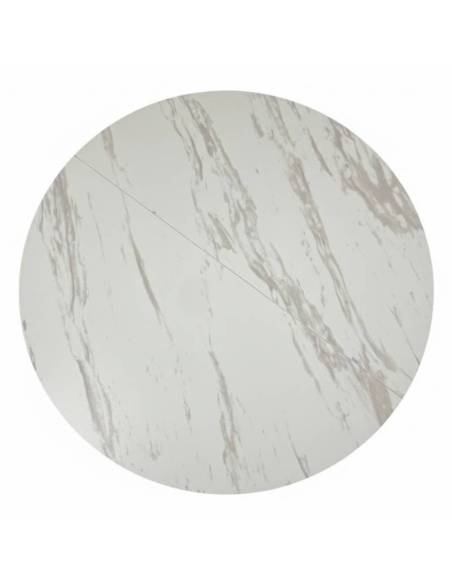 Extendable dining table FREGO marble Ø100(139)