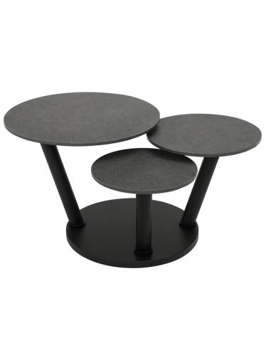 Coffee table OSTEO meteor phantom Ø80