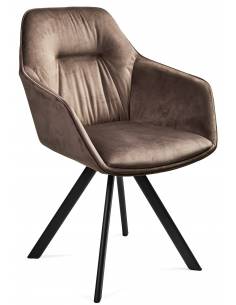 Armchair LINDA brown