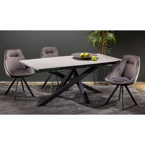 Tavolo allungabile ARTISTICO grigio chiaro...