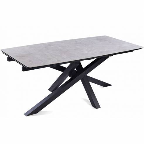Extendable dining table ARTISTICO light grey...