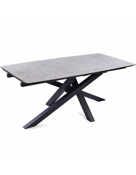 Extendable dining table ARTISTICO light grey 180(260)x90x75h